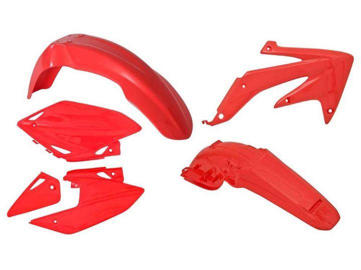 R-TECH RED PLASTIC KIT HONDA CRF450X 2005-2007