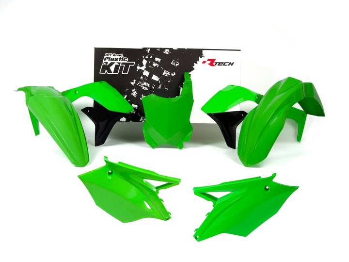 R-TECH GREEN PLASTIC KIT/5 KAWASAKI KX450F 2016-2018