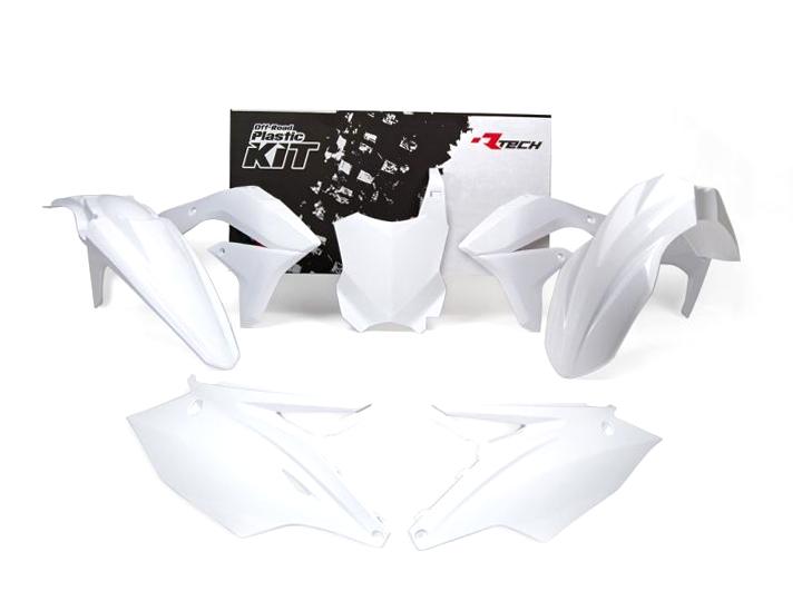 R-TECH WHITE PLASTIC KIT/5 KAWASAKI KX450F 2016-2018