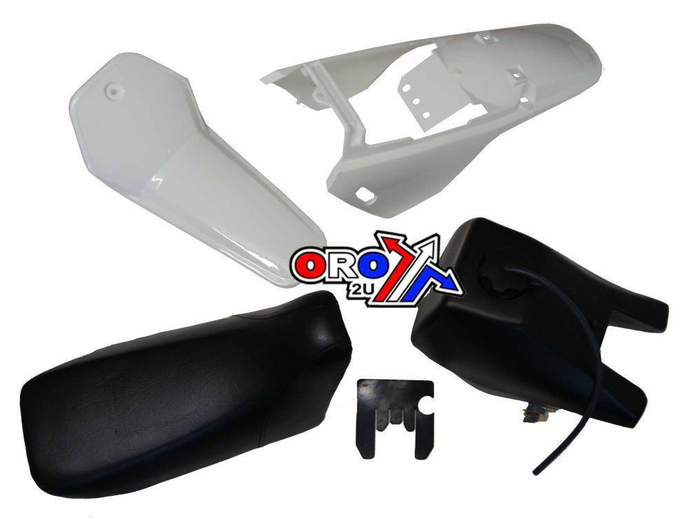 SEAT + WHITE TANK & FENDER KIT YAMAHA PW80