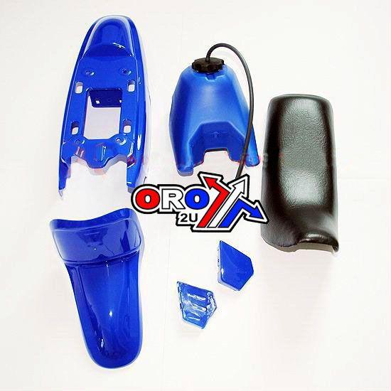 SEAT + BLUE TANK & FENDER KIT YAMAHA PW50