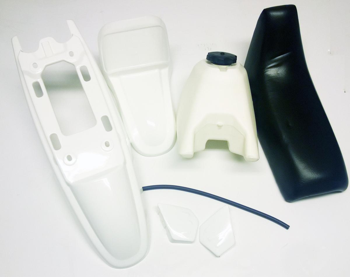 SEAT + WHITE TANK & FENDER KIT YAMAHA PW50