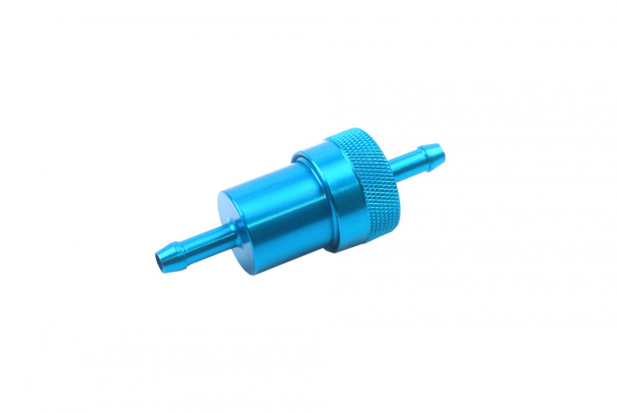 BLUE 1/4" ALLOY FUEL FILTER