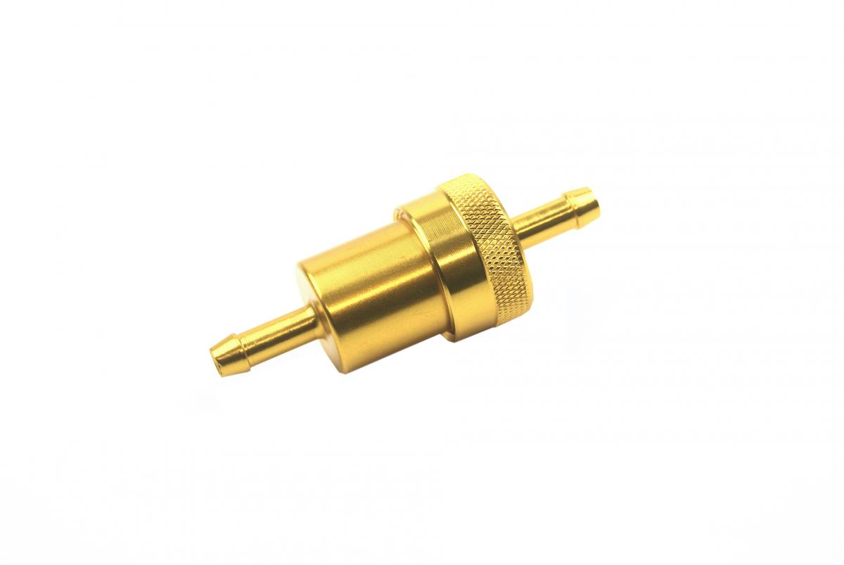 GOLD 1/4" ALLOY FUEL FILTER