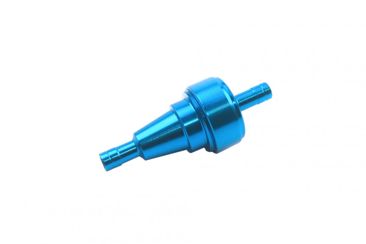 BLUE SMALL ALUM FUEL FILTER