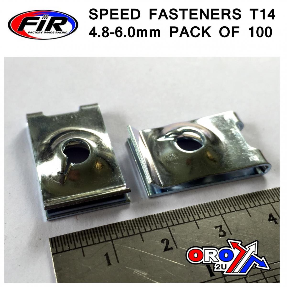 SPEED FASTENERS T14 4.8-6.0mm, PACK OF 100