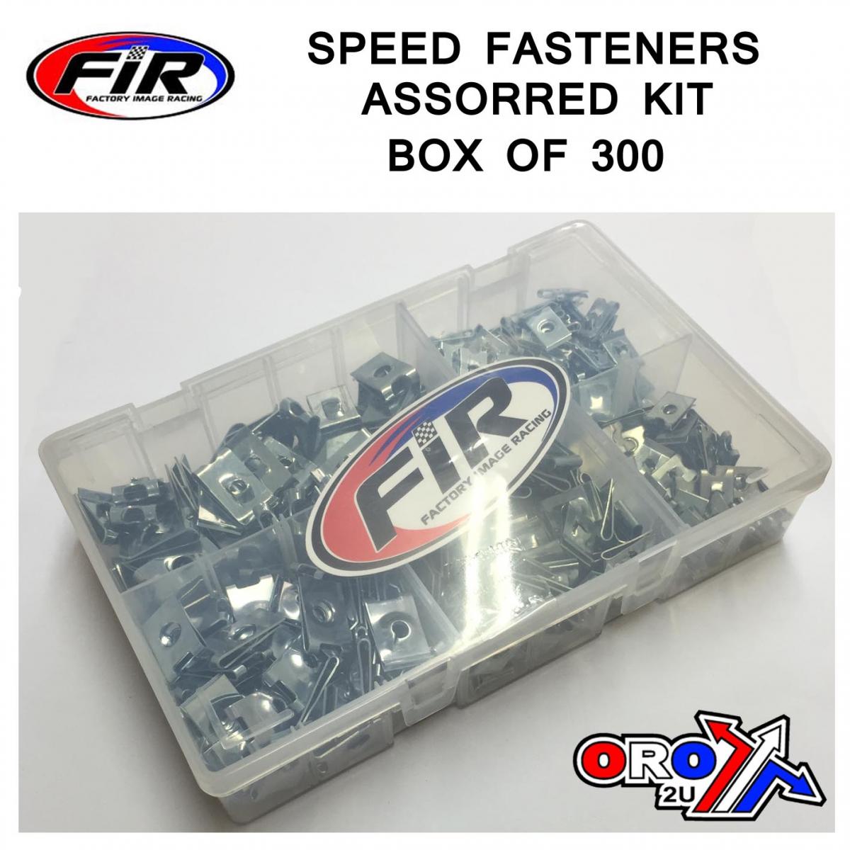 SPEED FASTENERS ASSORTED KIT, BOX OF 300