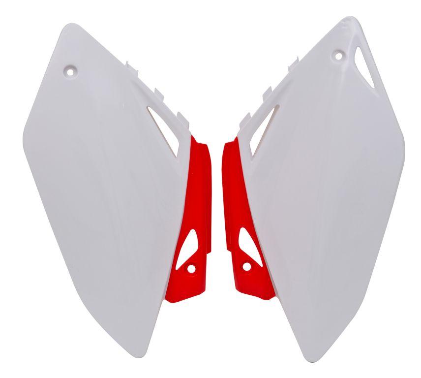 R-TECH WHITE/RED SIDE PANELS HONDA CRF450R 2007-2008