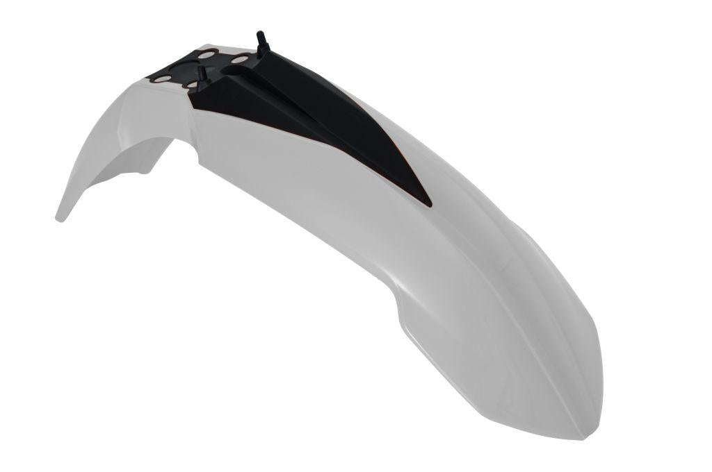 R-TECH WHITE FRONT FENDER KTM SX/SX-F 2007-2012, EXC/EXC-F 2008-2012