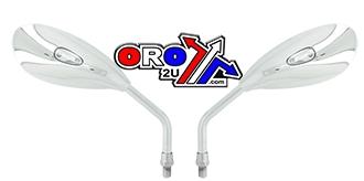 UNIVERSAL CHROME MIRROR, PAIR 10mm THREAD