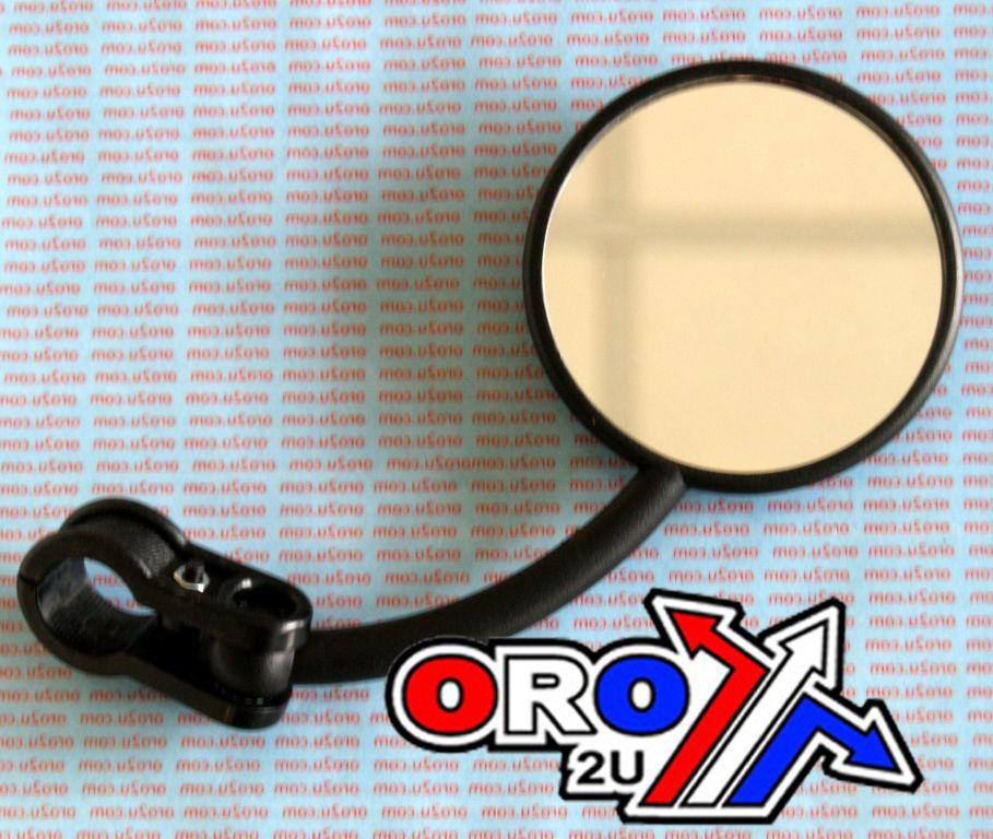 UNIVERSAL RIGHT HAND SMALL ROUND BLACK MIRROR