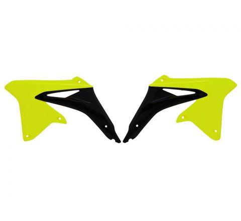 R-TECH NEON/BLACK RADIATOR SCOOPS SUZUKI RM-Z450 2008-2017, RMX450Z 2010-2017