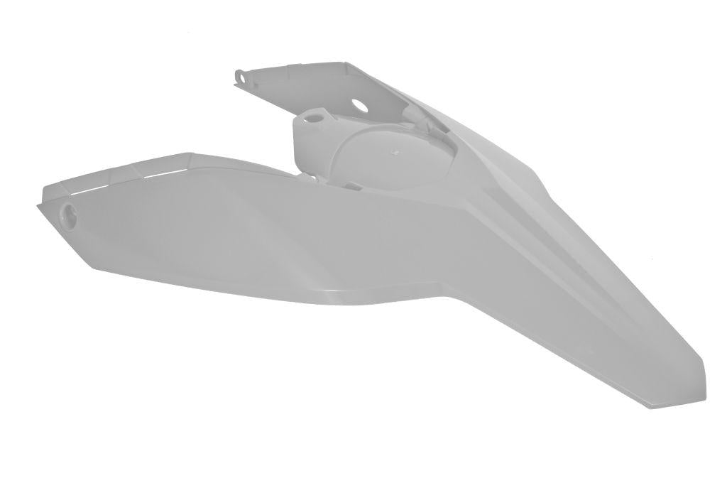 R-TECH WHITE REAR FENDER+PANELS KTM EXC/EXC-F 08-11, HUSABERG TE125-300 11-12
