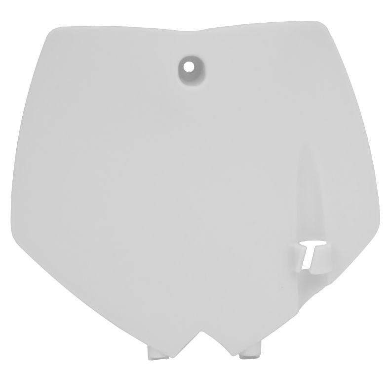 R-TECH WHITE FRONT PLATE KTM SX65 2002-2008