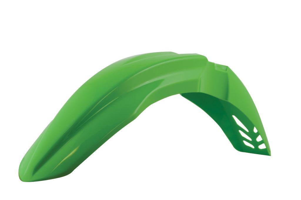 R-TECH GREEN VENTED FRONT FENDER KAWASAKI KX250F 2009-2012, KX450F 2009-2012