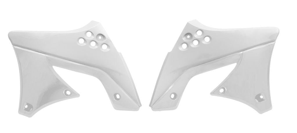 R-TECH WHITE RADIATOR SCOOPS KAWASAKI KX250F 2009-2012