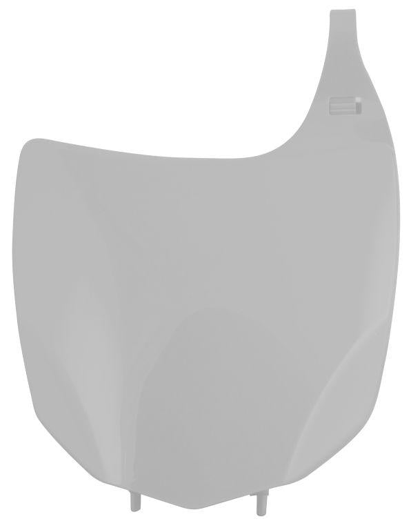 R-TECH WHITE FRONT PLATE KAWASAKI KX250F 2009-2012, KX450F 2009-2012