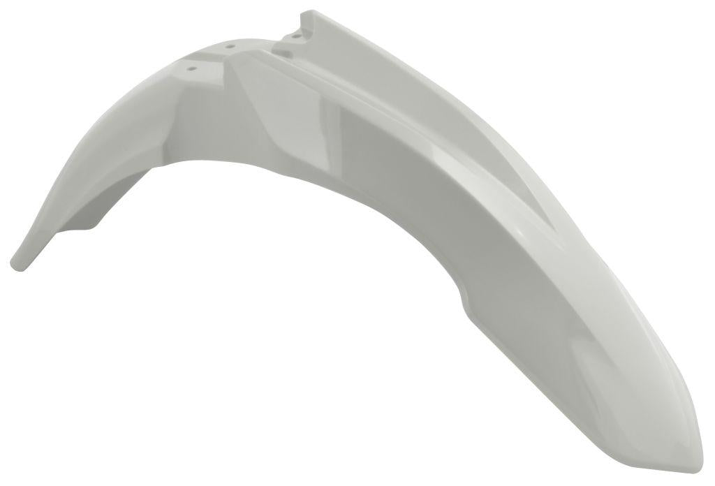R-TECH WHITE FRONT FENDER HONDA CRF250R 2010-2013, CRF450R 2009-2012