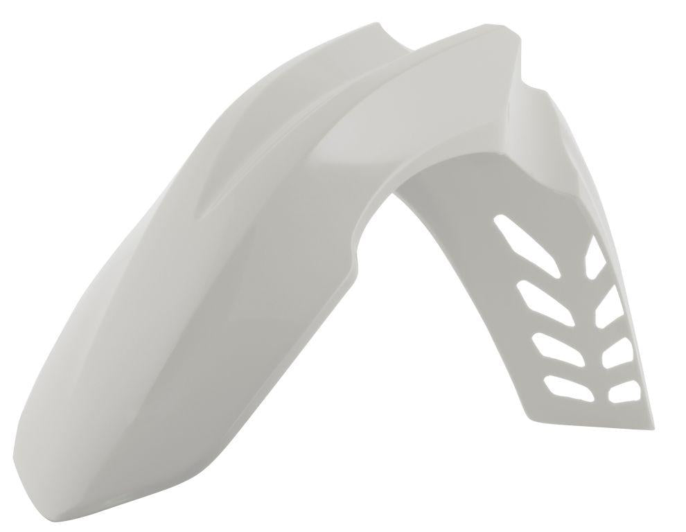 R-TECH WHITE VENTED FRONT FENDER HONDA CRF250R 2010-2013, CRF450R 2009-2012