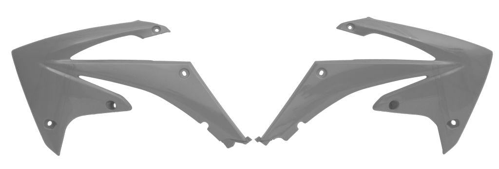 R-TECH SILVER RADIATOR SCOOPS HONDA CRF250R 2010-2013, CRF450R 2009-2012
