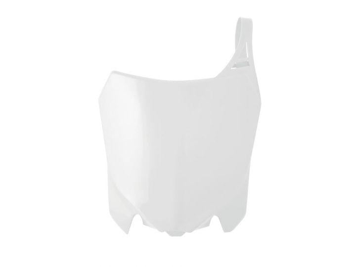 R-TECH WHITE FRONT PLATE HONDA CRF250R 2014-2017, CRF450R 2013-2016