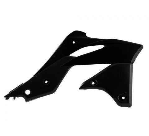 R-TECH BLACK RADIATOR SCOOPS KAWASAKI KX250F 2013-2016