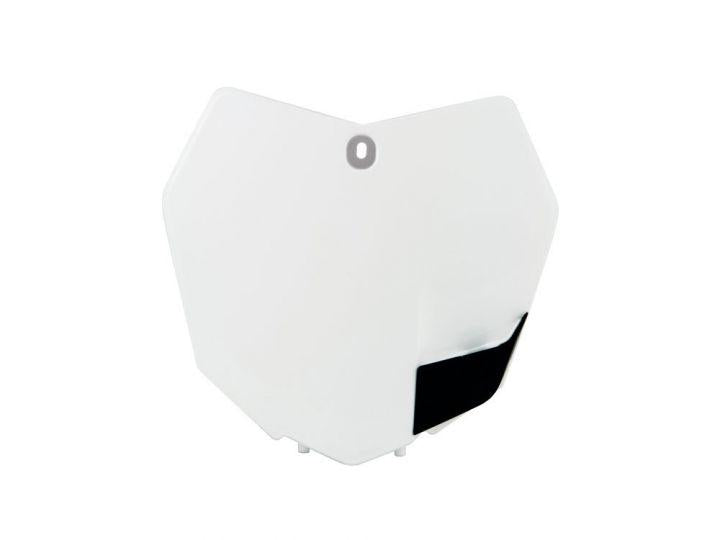 R-TECH WHITE FRONT PLATE KTM SX125-150 13-15, SX250 13-16, SX-F250-450 13-15