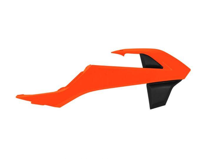 R-TECH ORANGE RADIATOR SCOOPS KTM SX65 2016-2023, GAS GAS MC65 2021-2023