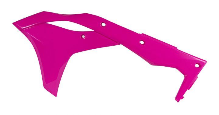 R-TECH NEON PINK RADIATOR SCOOPS KAWASAKI KX250F 2017-2020