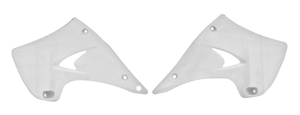 R-TECH WHITE RADIATOR SCOOPS KAWASAKI KX125 2003-2008, KX250 2003-2008