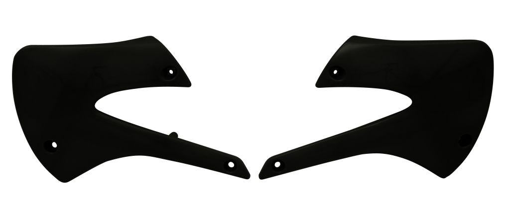 R-TECH BLACK RADIATOR SCOOPS KAWASAKI KX85 1998-2013, KX100 2004-2013