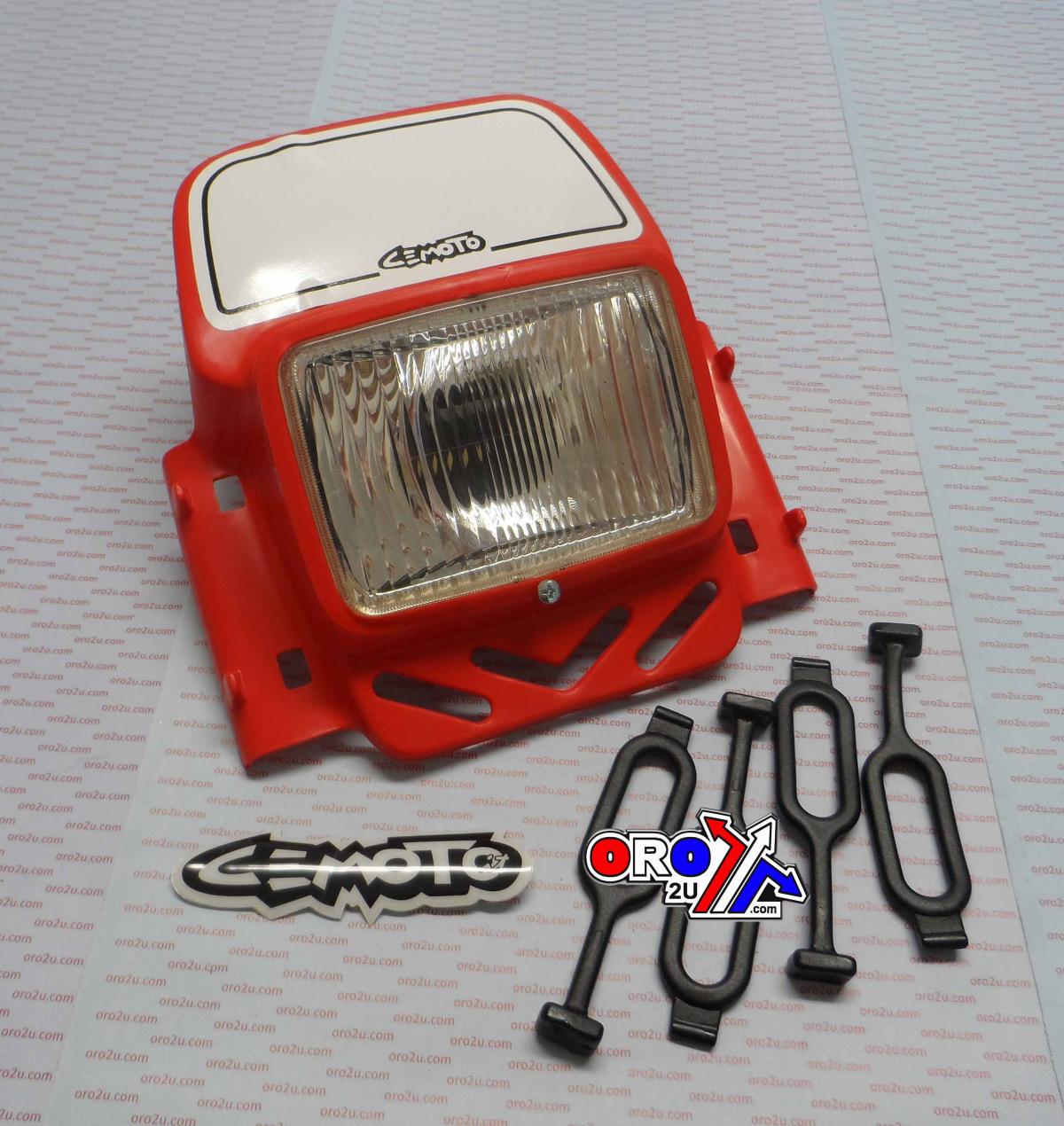 UNIVERSAL RED TRIALS HEADLIGHT