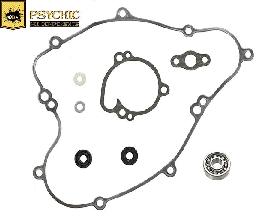 PSYCHIC WATER PUMP GASKET KIT KAWASAKI KX65 2006-2025, With Bearing