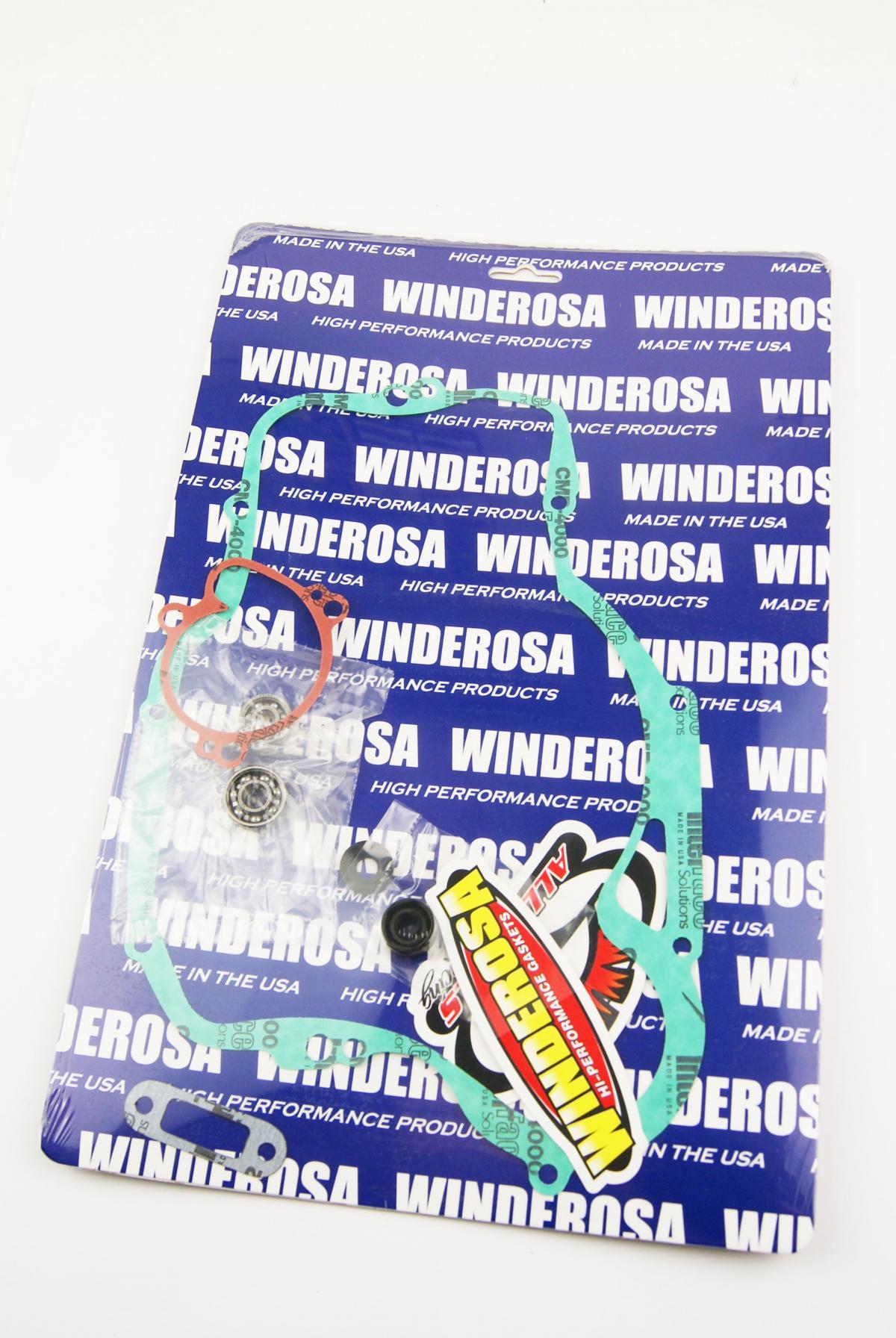 WINDEROSA WATER PUMP GASKET KIT KAWASAKI KX250 1992-1996, With Bearing