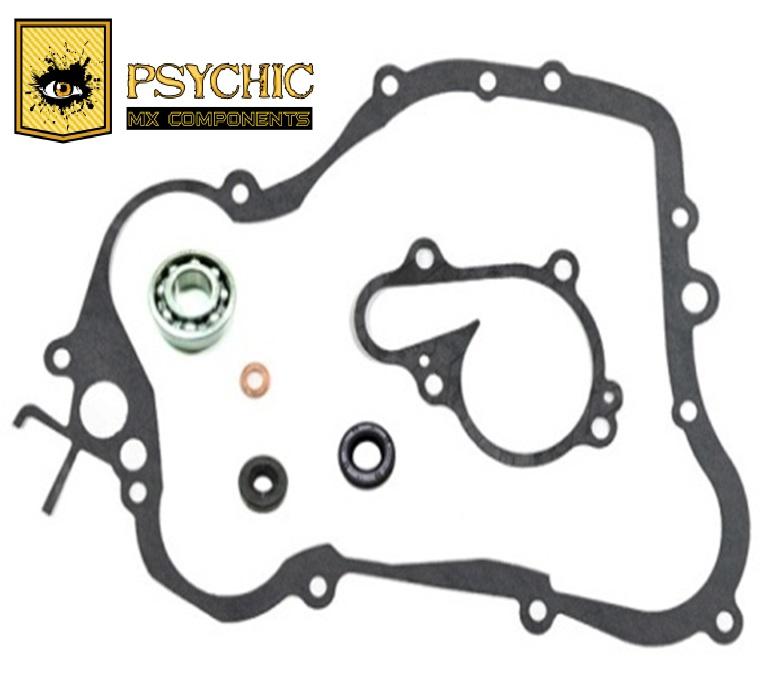 PSYCHIC WATER PUMP GASKET KIT YAMAHA YZ125 1998-2004, With Bearing