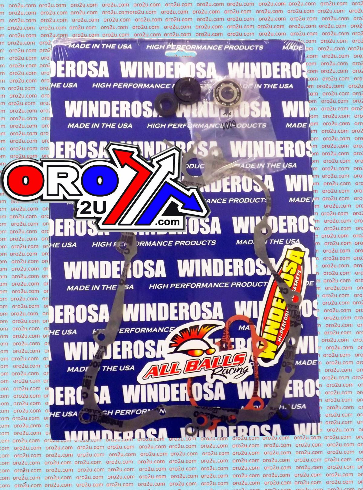 WINDEROSA WATER PUMP GASKET KIT YAMAHA YZ125 1998-2004, With Bearing