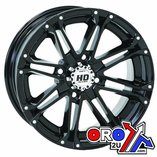 ALU RIM STI 12x7 4/137 BLACK, 12HD317 WHEEL OFFSET 5+2