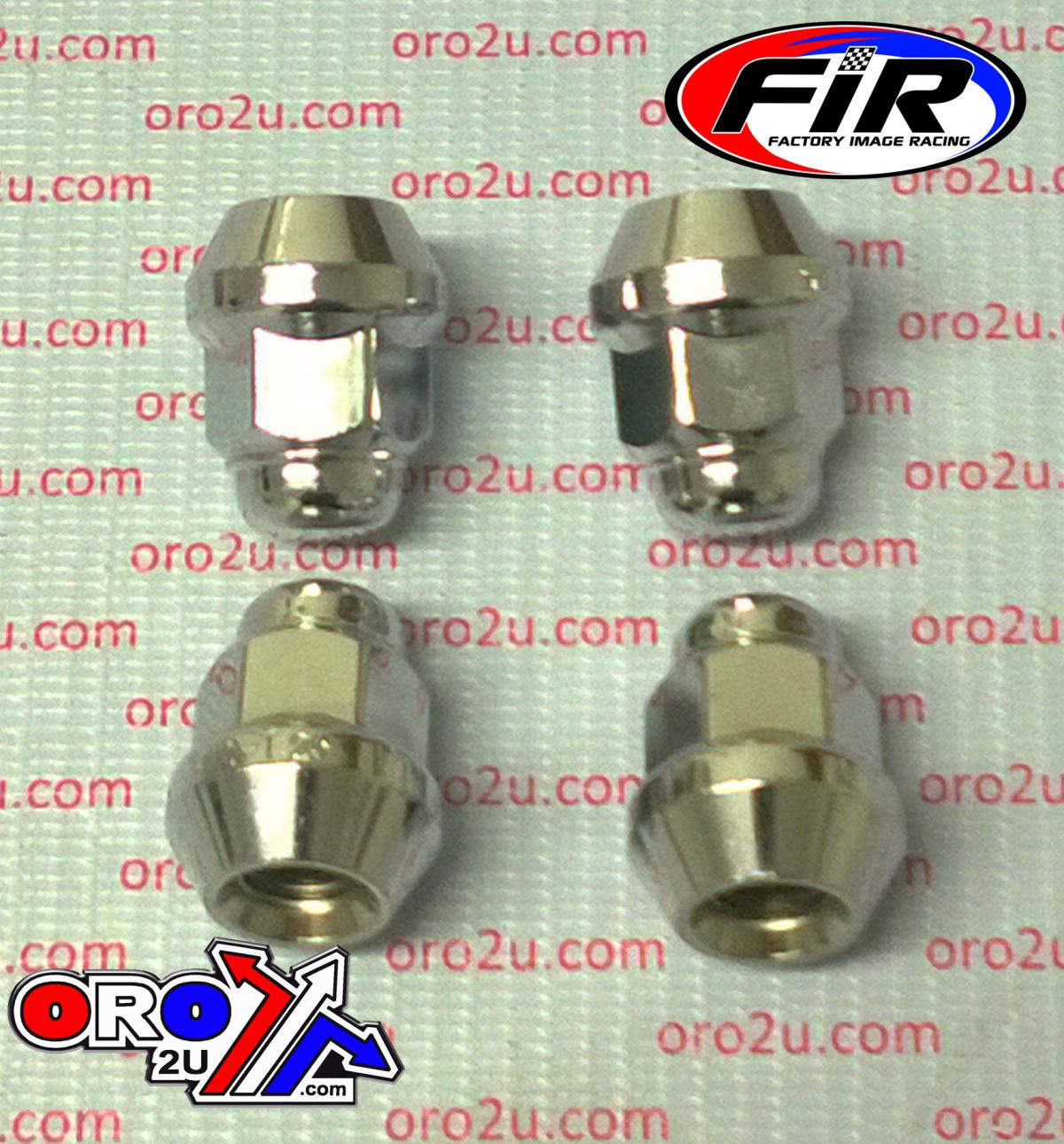 CHROME TAPER LUG NUT M10x1.25