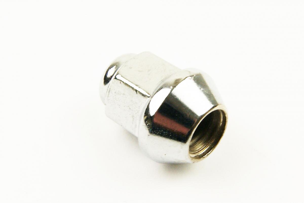 BEVELED CHROME WHEEL NUT 7/16"