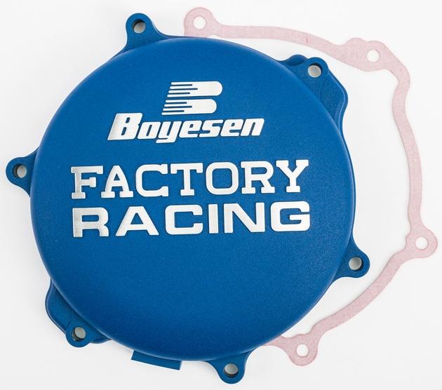 CLUTCH COVER 05-22 YZ125, BOYESEN CC-33L BLUE