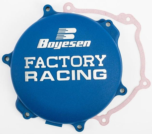 CLUTCH COVER 05-22 YZ125, BOYESEN CC-33L BLUE