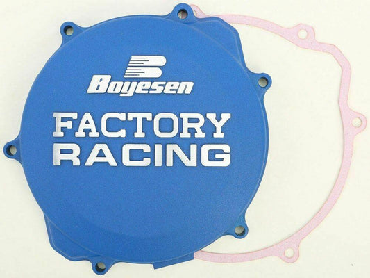 CLUTCH COVER 99-24 YZ250, BOYESEN CC-32AL BLUE