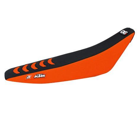 BLACKBIRD ORG/BLK GRIP SEAT COVER KTM EXC 150-300 08-11, SX/SX-F 125-450 07-10