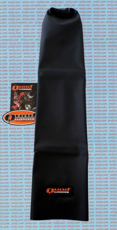QUADWORKS GRIPPER BLACK SEAT COVER KAWASAKI KFX400 03-06, SUZUKI LT-Z400 03-08