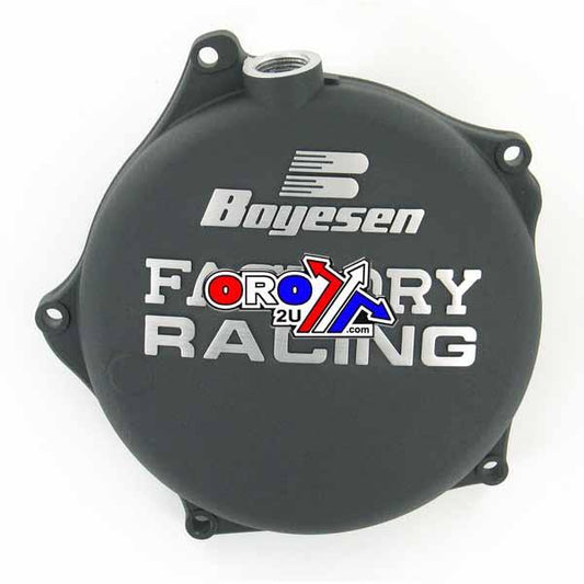 CLUTCH COVER 09-20 KX250F, BOYESEN CC-17AB, BLACK