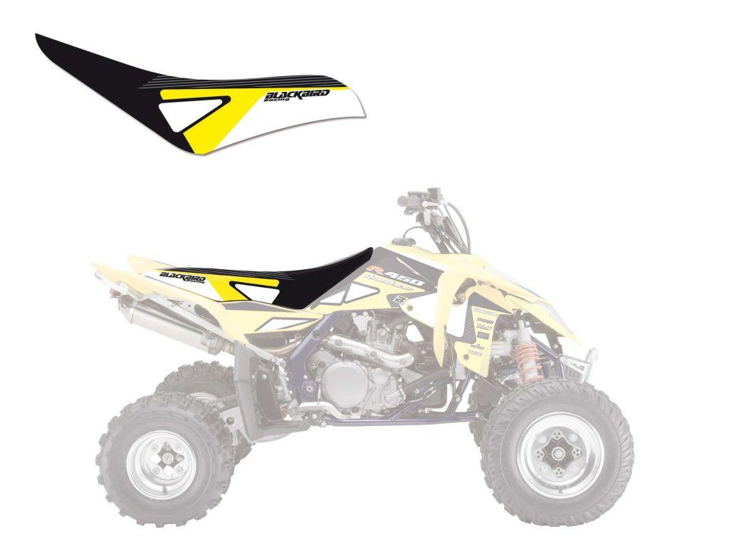 06-09 LTR450 GRAPHIC BLACKBIRD SEAT COVER