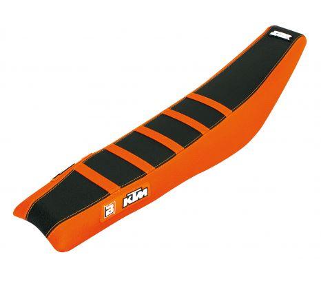 BLACKBIRD ZEBRA ORG/BK SEAT COVER KTM SX/SX-F 02-06, EXC/EXC-F 98-07