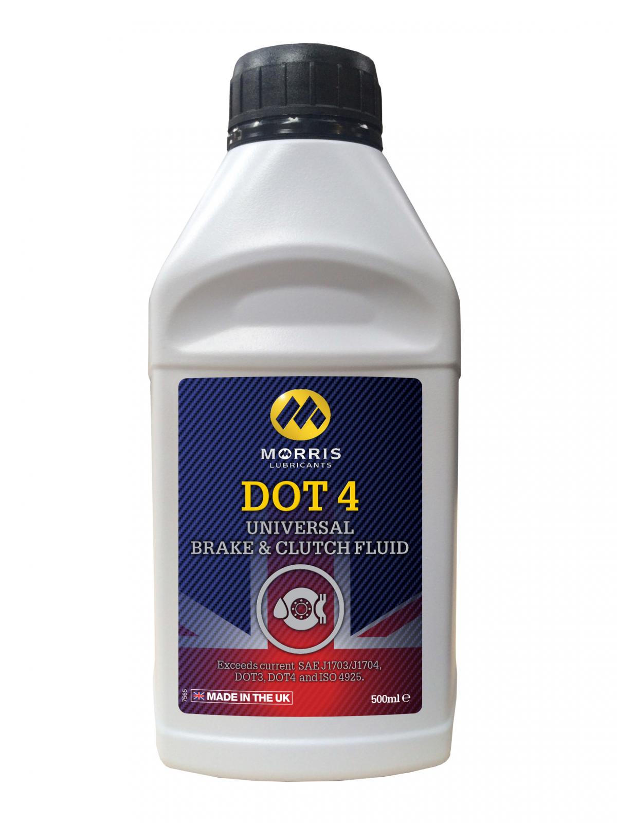 MORRIS DOT 4 BRAKE/CLUTCH FLUID 500ml