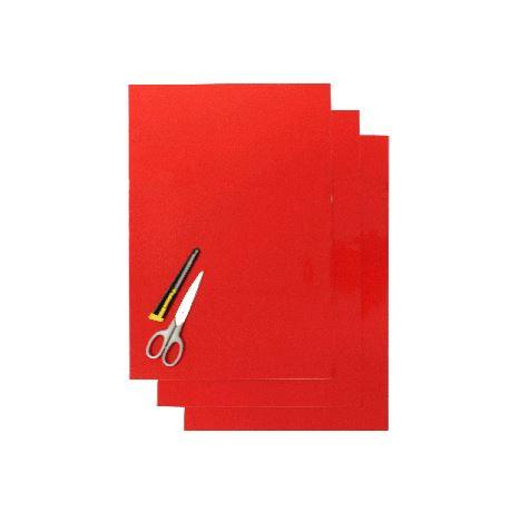 PK/3 BLACKBIRD THICK RED BACKING SHEETS, 47x33cm PER SHEET