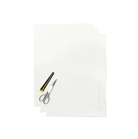 PK/3 BLACKBIRD THICK WHITE BACKING SHEETS, 47x33cm PER SHEET